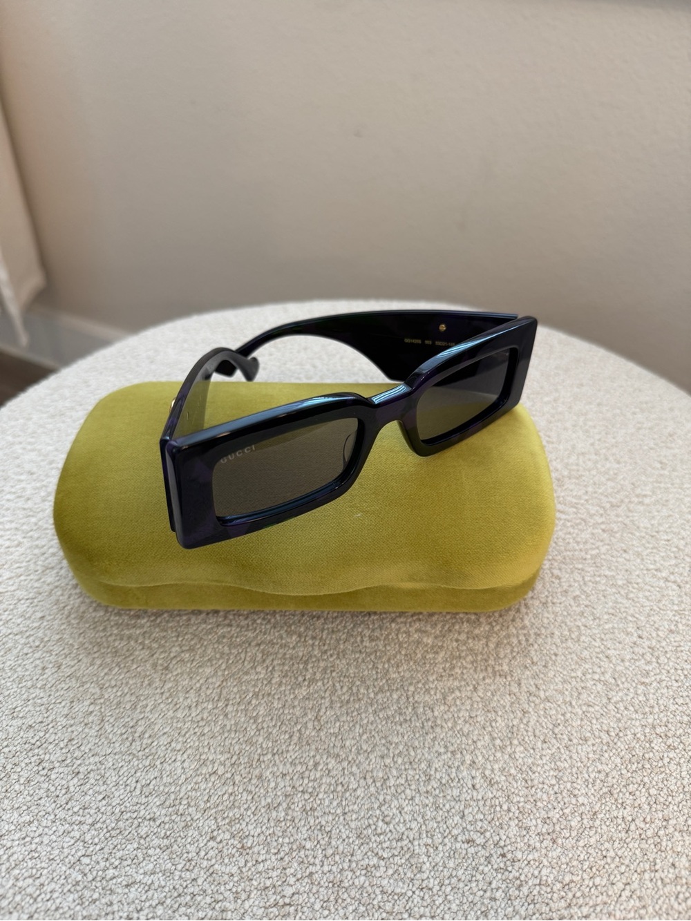 Gucci Rectangular Sunglasses GG1425S 003 Generation 53MM Havana Grey NEW